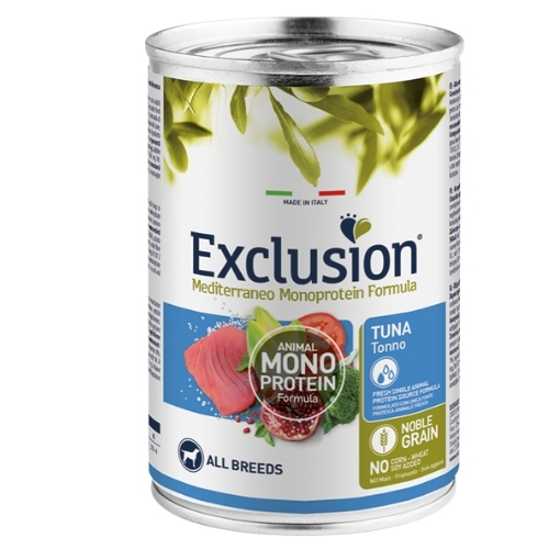Exclusion | אקסלוז'ן מזון בשימורים בטעם טונה לכלבים (לכל הגזעים)