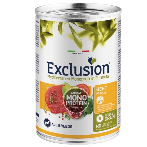 Exclusion | אקסלוז'ן שימור בקר לכלבים בוגרים (לכל הגזעים)